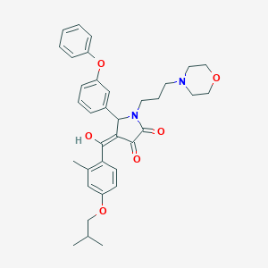 3-Hydroxy-4-(4-isobutoxy-2-methylbenzoyl)-1-[3-(4-morpholinyl)propyl]-5-(3-phenoxyphenyl)-1,5-dihydro-2H-pyrrol-2-one