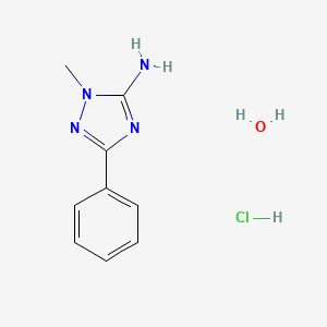 molecular formula C9H13ClN4O B3838416 1-methyl-3-phenyl-1H-1,2,4-triazol-5-amine hydrochloride hydrate 