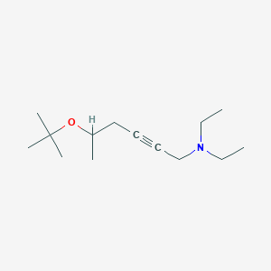 molecular formula C14H27NO B3838459 (5-tert-butoxy-2-hexyn-1-yl)diethylamine 