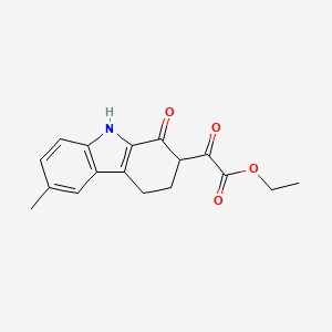 molecular formula C17H17NO4 B3838528 ethyl (6-methyl-1-oxo-2,3,4,9-tetrahydro-1H-carbazol-2-yl)(oxo)acetate 