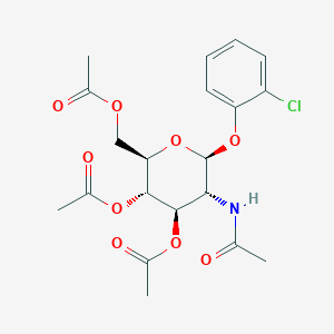[(2R,3S,4R,5R,6S)-3,4-bis(acetyloxy)-6-(2-chlorophenoxy)-5-acetamidooxan-2-yl]methyl acetate