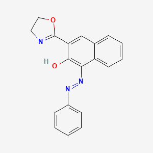 molecular formula C19H15N3O2 B3838582 3-(4,5-dihydro-1,3-oxazol-2-yl)-1-(phenyldiazenyl)-2-naphthol 