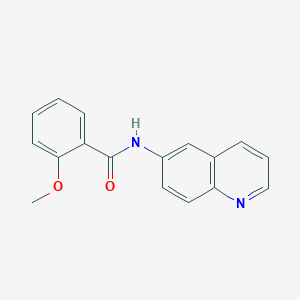 molecular formula C17H14N2O2 B3838588 2-methoxy-N-6-quinolinylbenzamide 