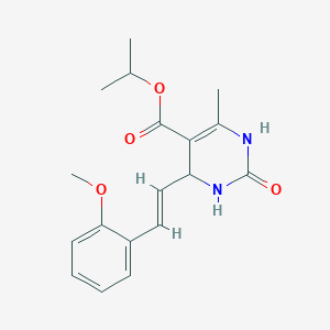 Isopropyl 4-[2-(2-methoxyphenyl)vinyl]-6-methyl-2-oxo-1,2,3,4-tetrahydropyrimidine-5-carboxylate