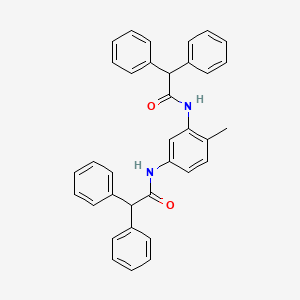 molecular formula C35H30N2O2 B3838656 N,N'-(4-methyl-1,3-phenylene)bis(2,2-diphenylacetamide) 