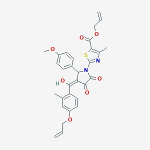 allyl 2-[3-[4-(allyloxy)-2-methylbenzoyl]-4-hydroxy-2-(4-methoxyphenyl)-5-oxo-2,5-dihydro-1H-pyrrol-1-yl]-4-methyl-1,3-thiazole-5-carboxylate