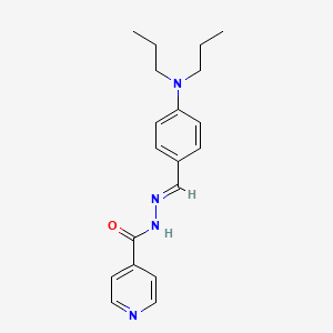 molecular formula C19H24N4O B3838709 N'-[4-(dipropylamino)benzylidene]isonicotinohydrazide 