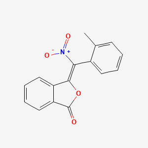 molecular formula C16H11NO4 B3838759 3-[(2-methylphenyl)(nitro)methylene]-2-benzofuran-1(3H)-one 