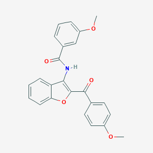 3-methoxy-N-[2-(4-methoxybenzoyl)-1-benzofuran-3-yl]benzamide
