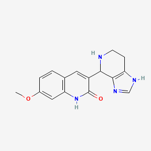 molecular formula C16H16N4O2 B3838875 7-methoxy-3-(4,5,6,7-tetrahydro-1H-imidazo[4,5-c]pyridin-4-yl)quinolin-2-ol 