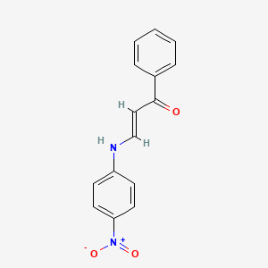 molecular formula C15H12N2O3 B3838880 3-[(4-nitrophenyl)amino]-1-phenyl-2-propen-1-one CAS No. 5307-25-5