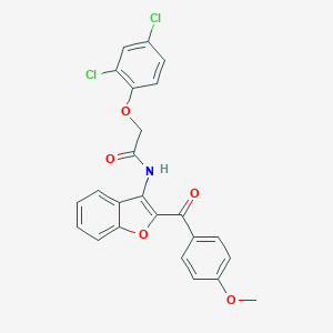 2-(2,4-dichlorophenoxy)-N-[2-(4-methoxybenzoyl)-1-benzofuran-3-yl]acetamide
