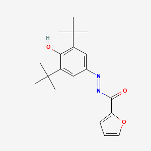 molecular formula C19H24N2O3 B3838944 N'-(3,5-二叔丁基-4-氧代-2,5-环己二烯-1-亚甲基)-2-呋喃酰肼 