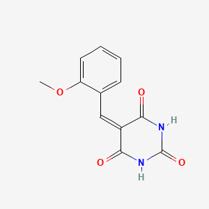 molecular formula C12H10N2O4 B3838948 5-(2-methoxybenzylidene)-2,4,6(1H,3H,5H)-pyrimidinetrione 