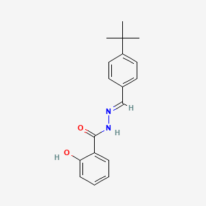 molecular formula C18H20N2O2 B3838982 N'-(4-tert-butylbenzylidene)-2-hydroxybenzohydrazide 