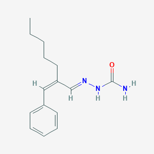 molecular formula C15H21N3O B3839011 2-pentyl-3-phenylacrylaldehyde semicarbazone 