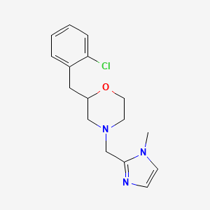 molecular formula C16H20ClN3O B3839054 2-(2-chlorobenzyl)-4-[(1-methyl-1H-imidazol-2-yl)methyl]morpholine 