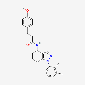 molecular formula C25H29N3O2 B3839055 N-[1-(2,3-dimethylphenyl)-4,5,6,7-tetrahydro-1H-indazol-4-yl]-3-(4-methoxyphenyl)propanamide 