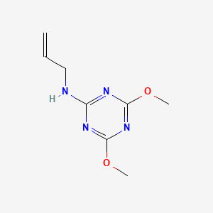 molecular formula C8H12N4O2 B3839120 N-allyl-4,6-dimethoxy-1,3,5-triazin-2-amine CAS No. 103921-80-8