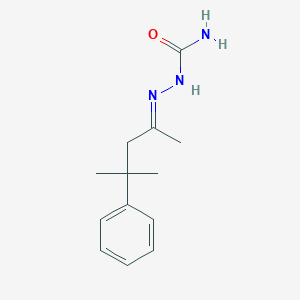 molecular formula C13H19N3O B3839125 4-methyl-4-phenyl-2-pentanone semicarbazone 