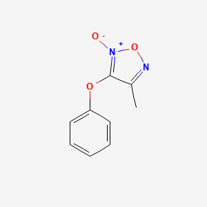 molecular formula C9H8N2O3 B3839133 4-methyl-3-phenoxy-1,2,5-oxadiazole 2-oxide 