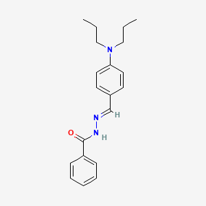 molecular formula C20H25N3O B3839197 N'-[4-(dipropylamino)benzylidene]benzohydrazide 