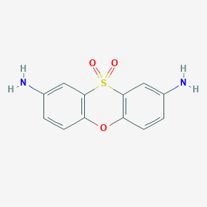 molecular formula C12H10N2O3S B3839207 (8-amino-10,10-dioxido-2-phenoxathiinyl)amine 