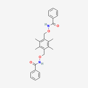 molecular formula C26H28N2O4 B3839264 N,N'-[(2,3,5,6-tetramethyl-1,4-phenylene)bis(methyleneoxy)]dibenzamide 