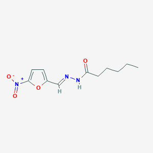 molecular formula C11H15N3O4 B3839312 N'-[(5-nitro-2-furyl)methylene]hexanohydrazide 