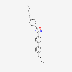 molecular formula C30H40N2O B3839319 3-(4'-pentyl-4-biphenylyl)-5-(4-pentylcyclohexyl)-1,2,4-oxadiazole 