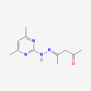 molecular formula C11H16N4O B3839330 2,4-pentanedione (4,6-dimethyl-2-pyrimidinyl)hydrazone 