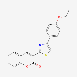 molecular formula C20H15NO3S B3839336 3-[4-(4-ethoxyphenyl)-1,3-thiazol-2-yl]-2H-chromen-2-one 