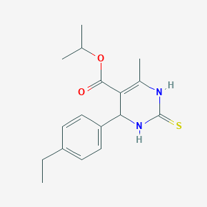 Isopropyl 4-(4-ethylphenyl)-6-methyl-2-thioxo-1,2,3,4-tetrahydropyrimidine-5-carboxylate