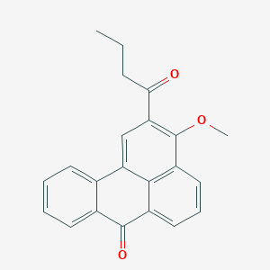 molecular formula C22H18O3 B3839378 2-butyryl-3-methoxy-7H-benzo[de]anthracen-7-one 