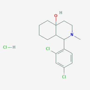 molecular formula C16H22Cl3NO B3839396 1-(2,4-dichlorophenyl)-2-methyloctahydro-4a(2H)-isoquinolinol hydrochloride 