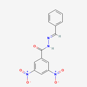 molecular formula C14H10N4O5 B3839426 N'-benzylidene-3,5-dinitrobenzohydrazide CAS No. 39575-23-0
