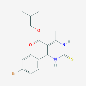 Isobutyl 4-(4-bromophenyl)-6-methyl-2-thioxo-1,2,3,4-tetrahydropyrimidine-5-carboxylate