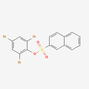 molecular formula C16H9Br3O3S B3839478 2,4,6-tribromophenyl 2-naphthalenesulfonate 