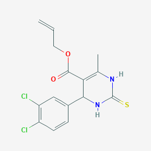 molecular formula C15H14Cl2N2O2S B383951 Allyl 4-(3,4-dichlorophenyl)-6-methyl-2-thioxo-1,2,3,4-tetrahydro-5-pyrimidinecarboxylate 