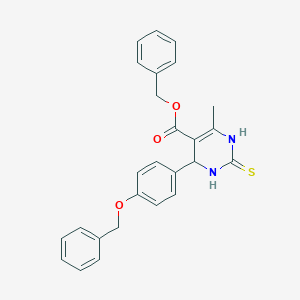 benzyl 6-methyl-4-(4-phenylmethoxyphenyl)-2-sulfanylidene-3,4-dihydro-1H-pyrimidine-5-carboxylate
