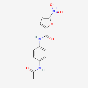 molecular formula C13H11N3O5 B3839534 N-[4-(acetylamino)phenyl]-5-nitro-2-furamide 
