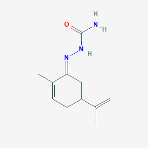 molecular formula C11H17N3O B3839570 5-isopropenyl-2-methyl-2-cyclohexen-1-one semicarbazone 