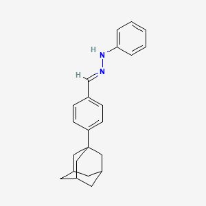 molecular formula C23H26N2 B3839586 4-(1-adamantyl)benzaldehyde phenylhydrazone 