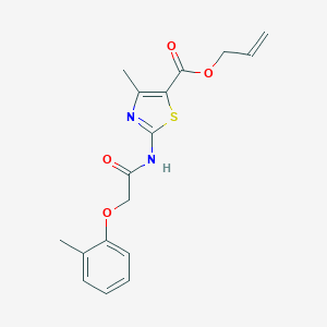 Allyl 4-methyl-2-{[(2-methylphenoxy)acetyl]amino}-1,3-thiazole-5-carboxylate