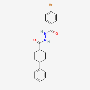 molecular formula C20H21BrN2O2 B3839593 4-bromo-N'-[(4-phenylcyclohexyl)carbonyl]benzohydrazide 