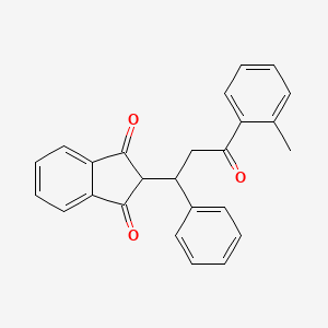 2-[3-(2-methylphenyl)-3-oxo-1-phenylpropyl]-1H-indene-1,3(2H)-dione