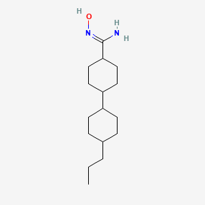 molecular formula C16H30N2O B3839631 N'-hydroxy-4'-propyl-1,1'-bi(cyclohexyl)-4-carboximidamide 