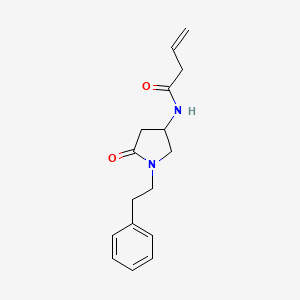 N-[5-oxo-1-(2-phenylethyl)-3-pyrrolidinyl]-3-butenamide