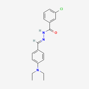 3-chloro-N'-[4-(diethylamino)benzylidene]benzohydrazide