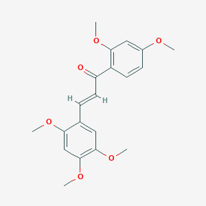 molecular formula C20H22O6 B3839652 1-(2,4-dimethoxyphenyl)-3-(2,4,5-trimethoxyphenyl)-2-propen-1-one 